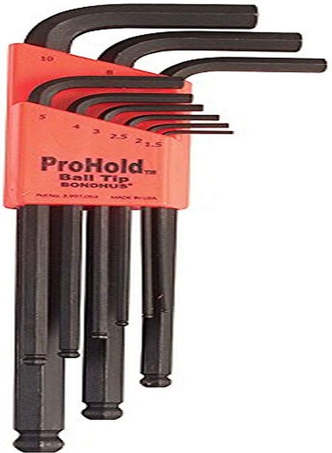 Bondhus 74999 Set of 9 Balldriver« L-Wrenches with ProHold? Tip, Sizes 1.5-10mm - Image 1